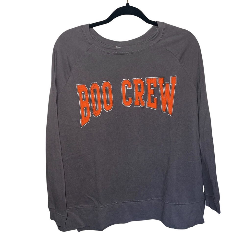 Boo Crew Pullover Crew Neck Sweatshirt
